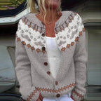 Mallory | Spotted Yoke Cardigan