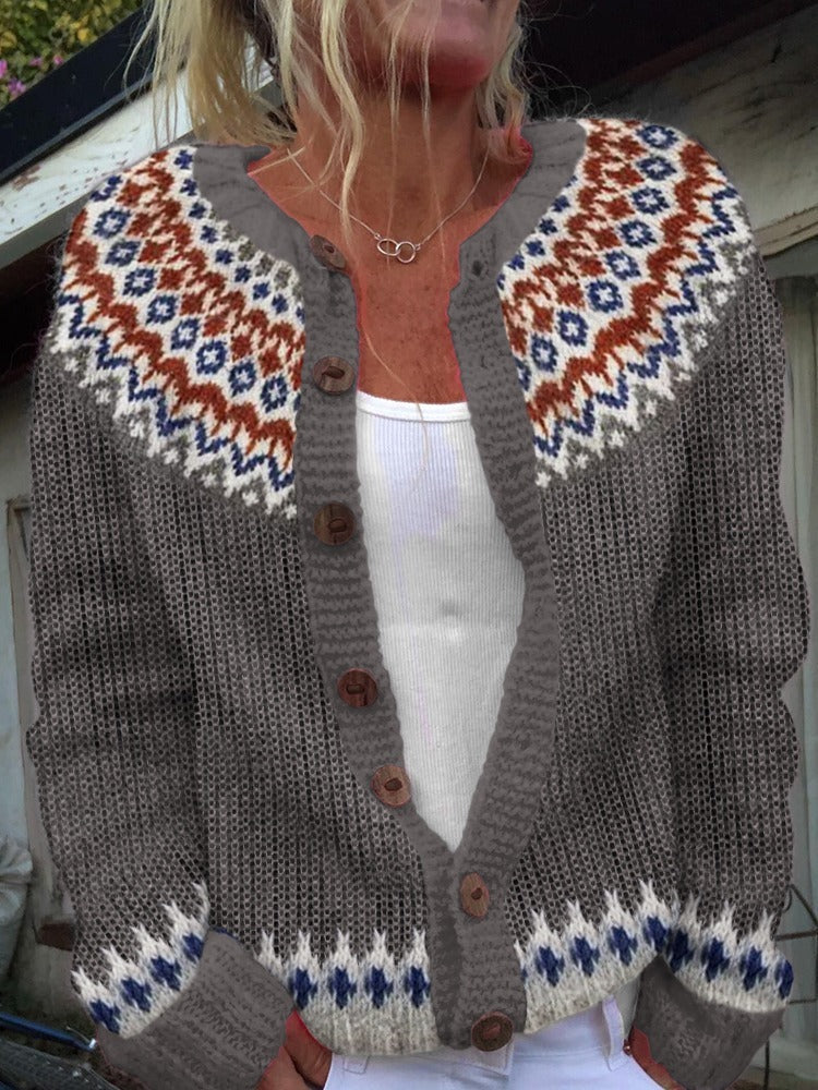 Gabriella | Aztec Zigzag Cardigan