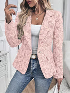 Georgina | Paisley Jacquard Fitted Blazer