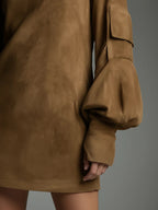 Romy | Vintage Mini Suede Dress