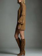 Romy | Vintage Mini Suede Dress