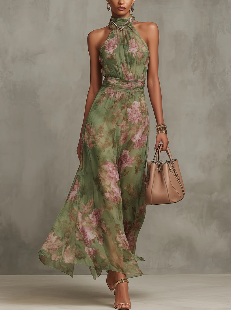 Florence | Robe longue fleurie