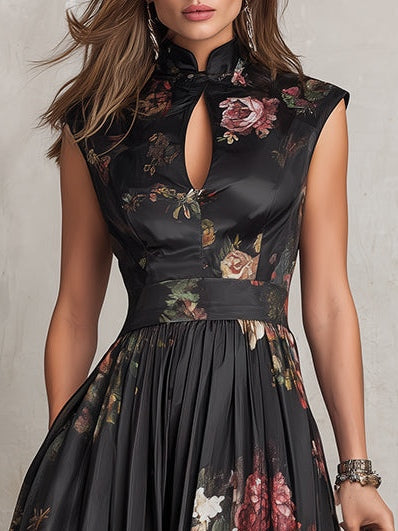 Mianna | Keyhole Pleated Satin