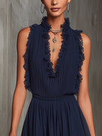 Joséphine | Pleated Lace Romper