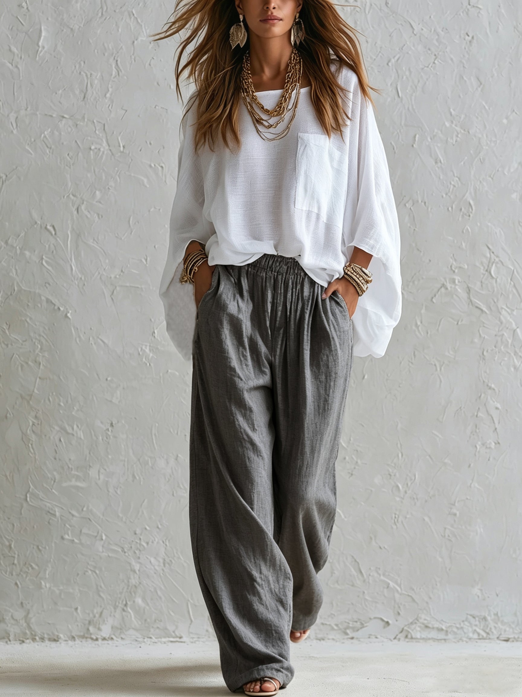 Margaret | Relaxed Top & Wide-Leg Pants Set