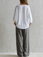 Margaret | Relaxed Top & Wide-Leg Pants Set
