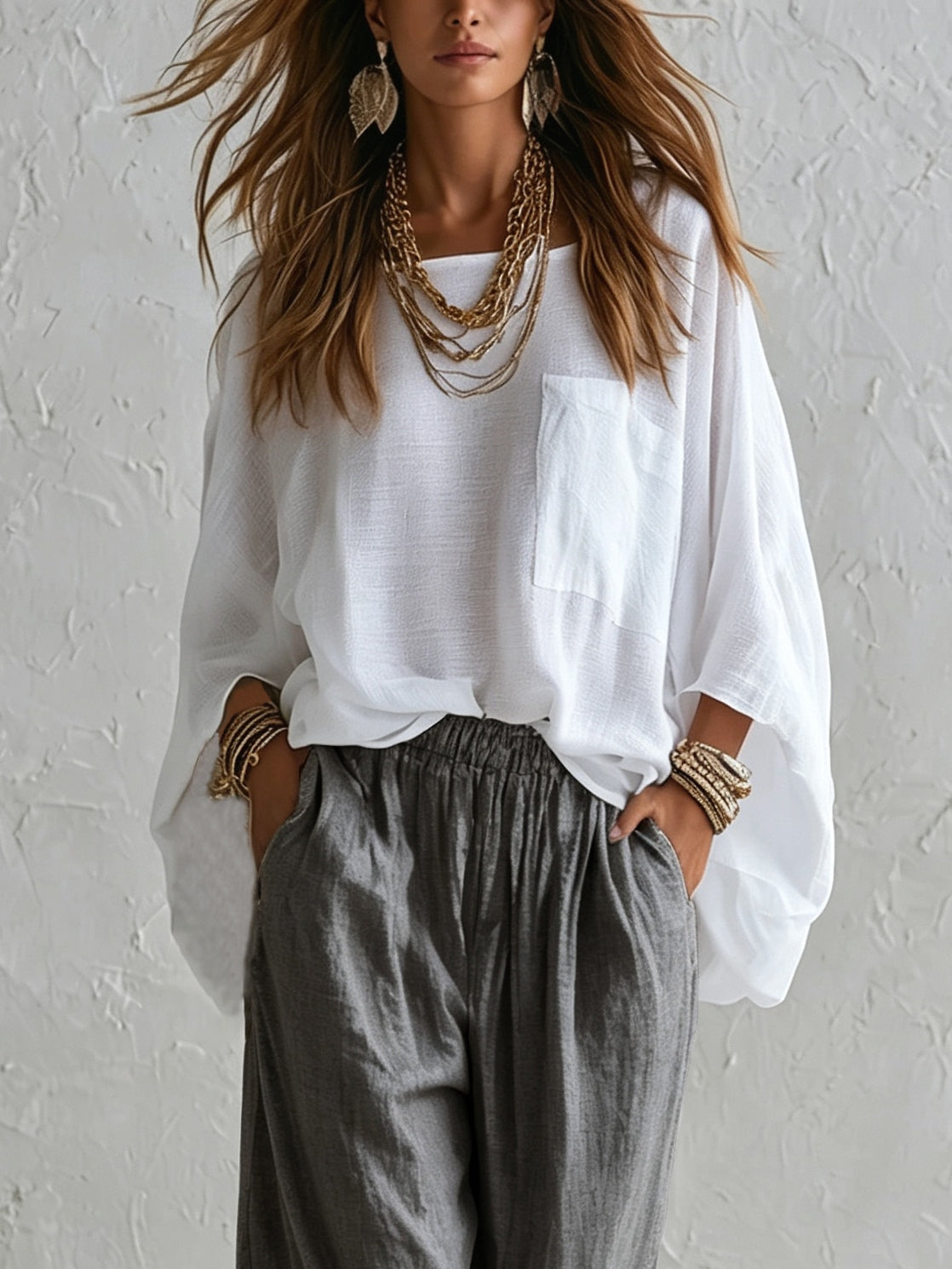 Margaret | Relaxed Top & Wide-Leg Pants Set