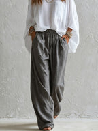 Margaret | Relaxed Top & Wide-Leg Pants Set