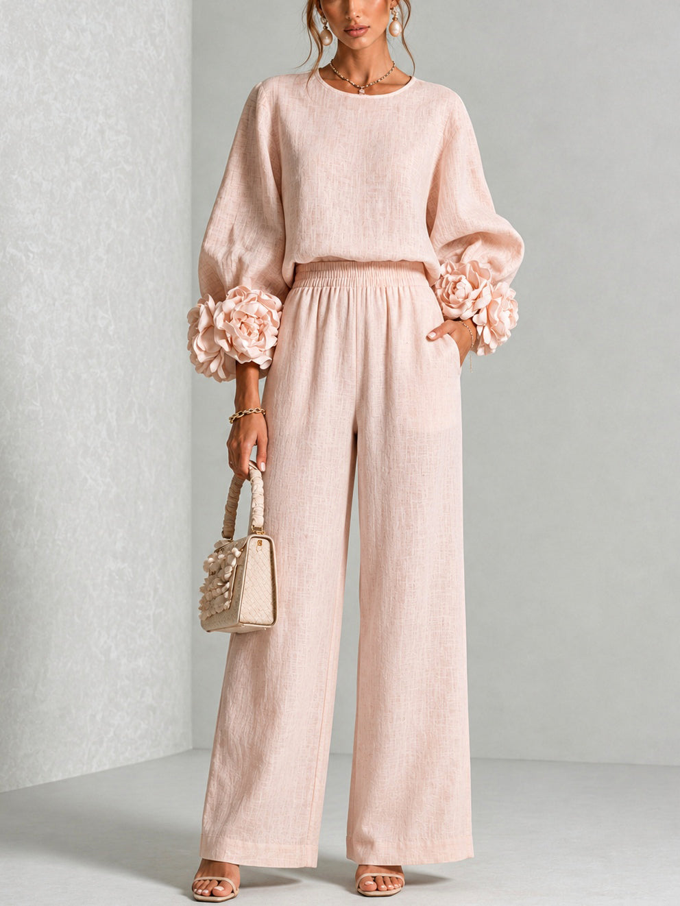 Savannah | Floral Cuff Two-Piece Set