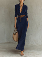 Aurelia | Suede Belted Dress