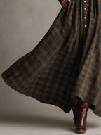 Gutti | Checked long shirt dress