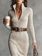 Noa | Elegant knitted dress
