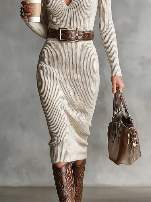 Noa | Elegant knitted dress
