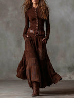 Leonora | Vintage Dress with Belt