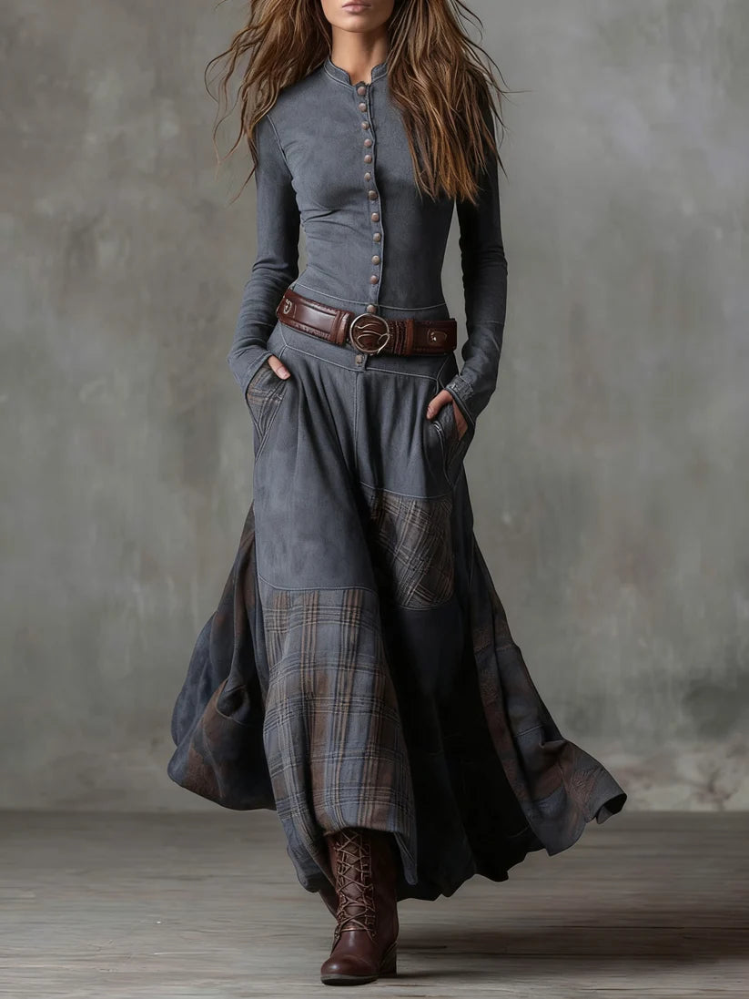 Leonora | Vintage Dress with Belt