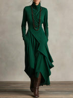 Claire | Elegant maxi dress with a draped design