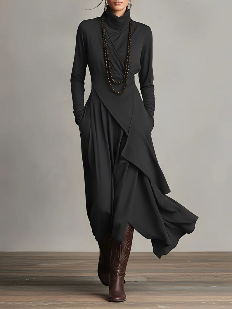 Claire | Elegant maxi dress with a draped design