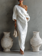 Elisea | Asymmetric and elegant maxi dress