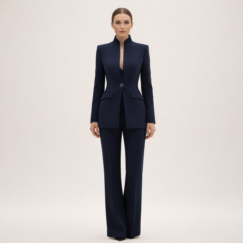 Vanna | Tailored Wide-Leg Pantsuit