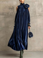 Nellie | Maxi Dress With Floral Shoulder Detail
