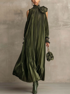 Nellie | Maxi Dress With Floral Shoulder Detail