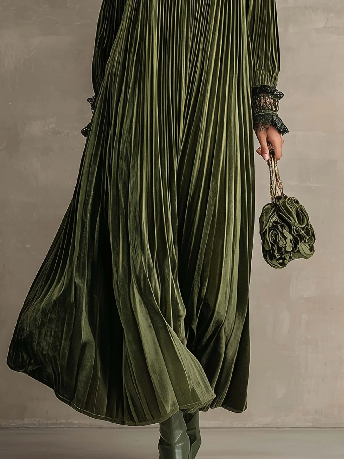 Nellie | Maxi Dress With Floral Shoulder Detail