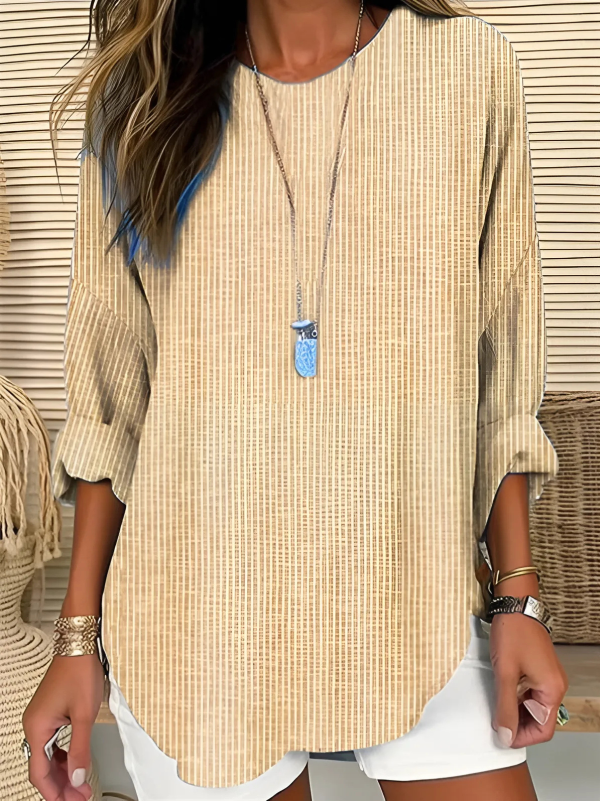 Neria | Trendy Striped Blouse
