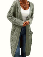 Harper | Long Hooded Cardigan