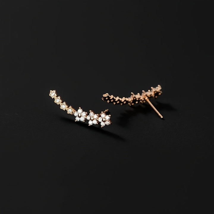 Boucles d'oreilles intemporelles en forme de fleur