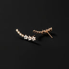 Timeless flower-shaped earrings
