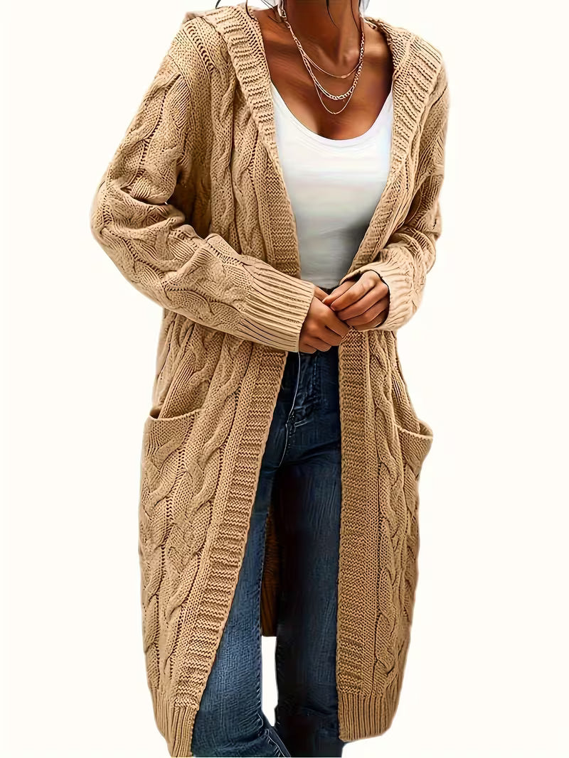 Harper | Long Hooded Cardigan