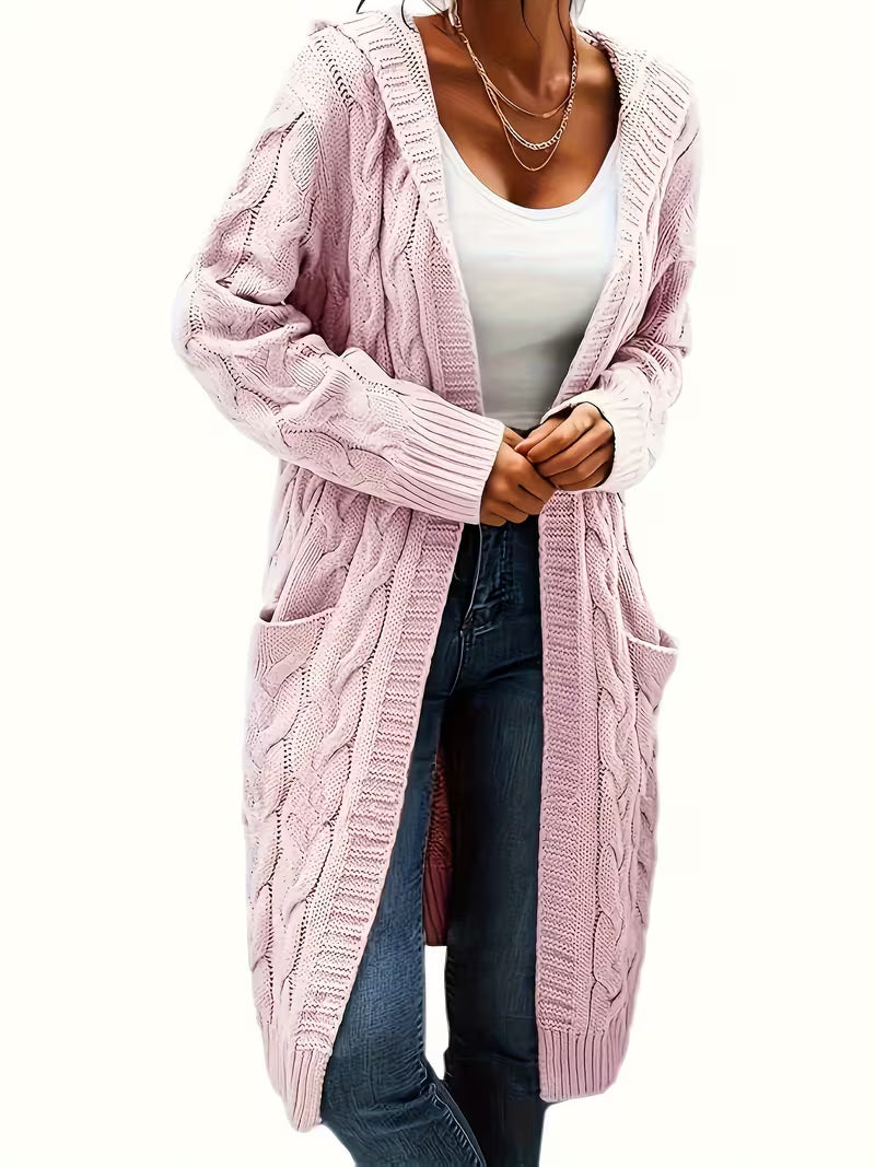 Harper | Long Hooded Cardigan