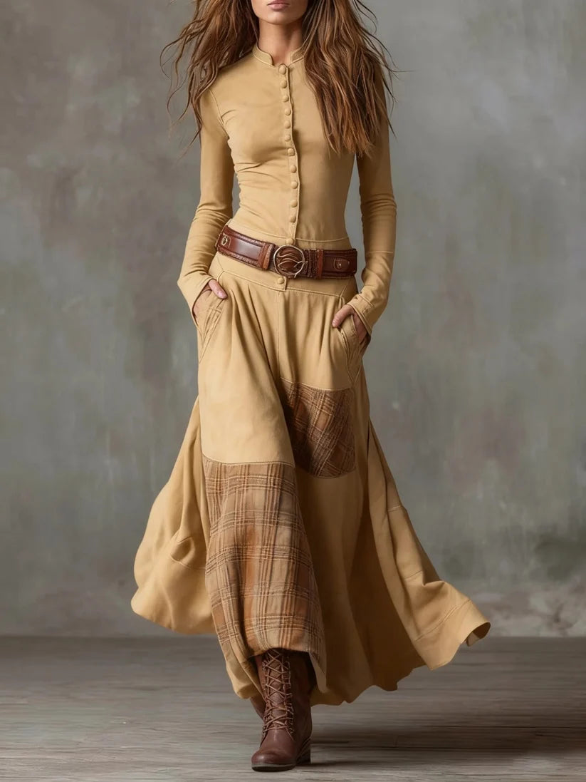 Leonora | Vintage Dress with Belt