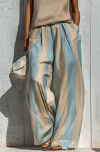 Scarlett | Striped Wide-Leg Trouser & Knit Top Set