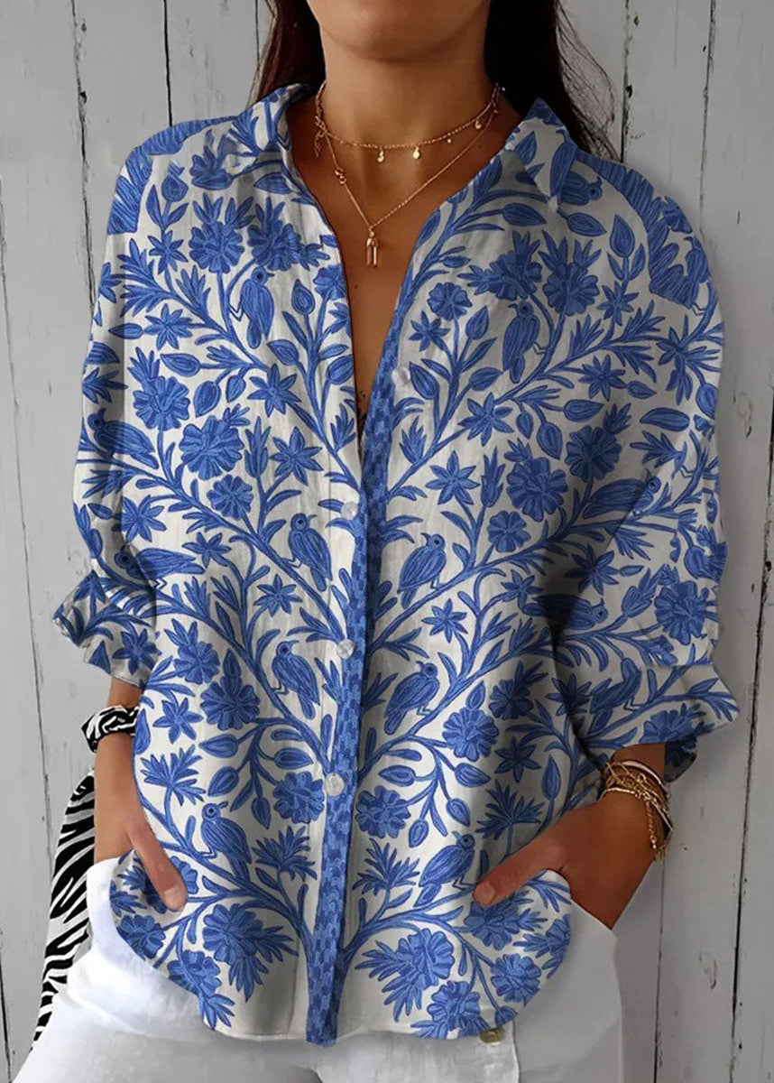 Frederike | Blue Garden Blouse