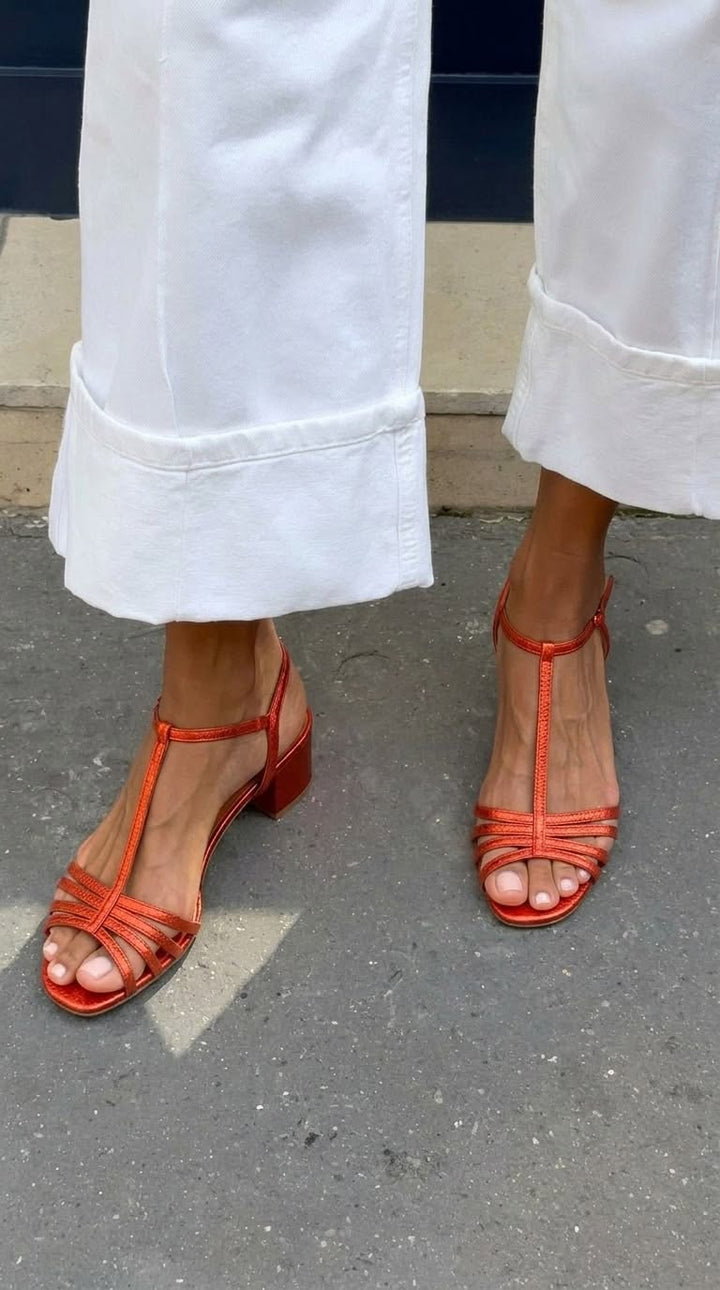 Allegra | Sandales Dorées Élégance au Quotidien