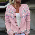 Hattie | Blush Fair Isle Cardigan