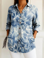 Bega | Blue floral blouse
