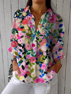 Frida | Multicolored Floral Blouse