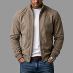 Thatcher | Suede Bomber Jacket