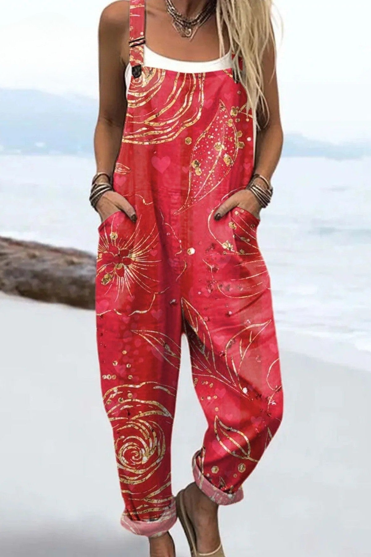 Zinnia - Lightweight Printed Jumpsuit