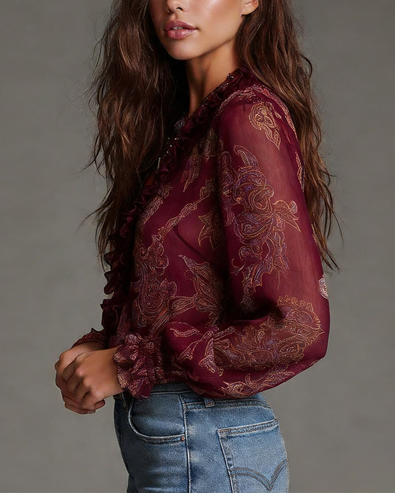 Nuvia | Blouse rétro