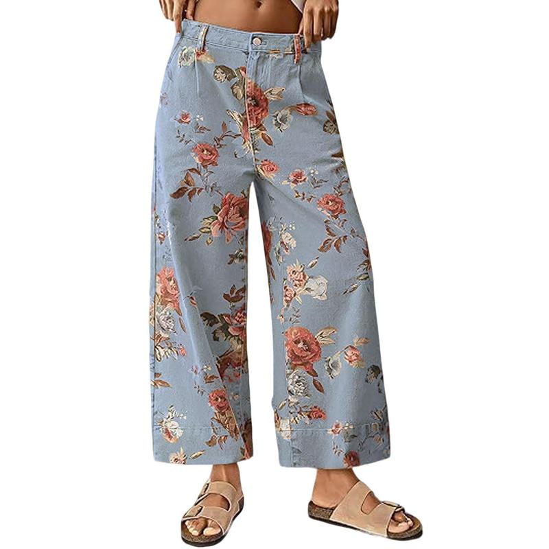 Jeleacia | Pantalons à motifs floraux