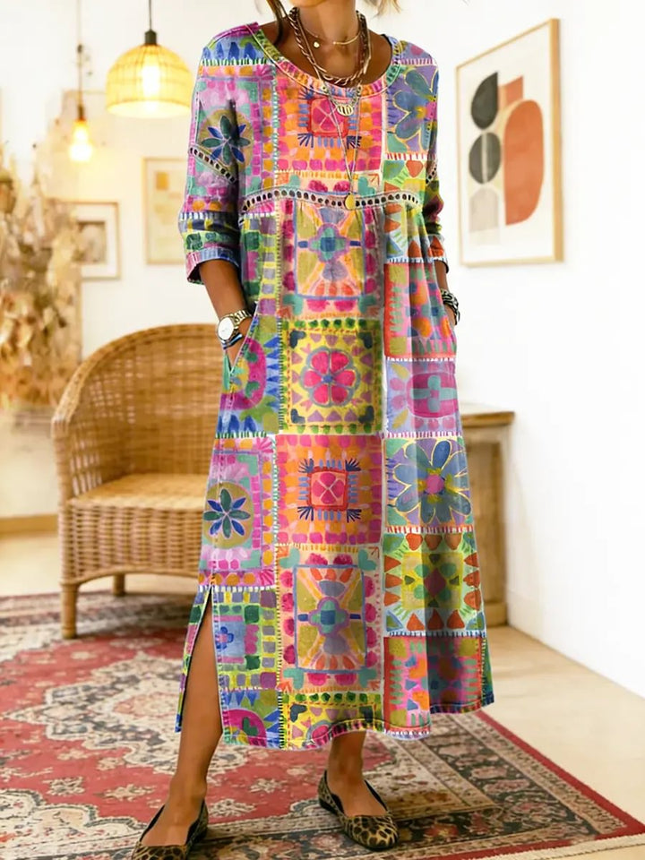 Colette | Ethnic Print Dress