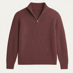 The Vicenza Men’s Soft Knit Cashmere Half Zip Sweater