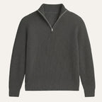 The Vicenza Men’s Soft Knit Cashmere Half Zip Sweater