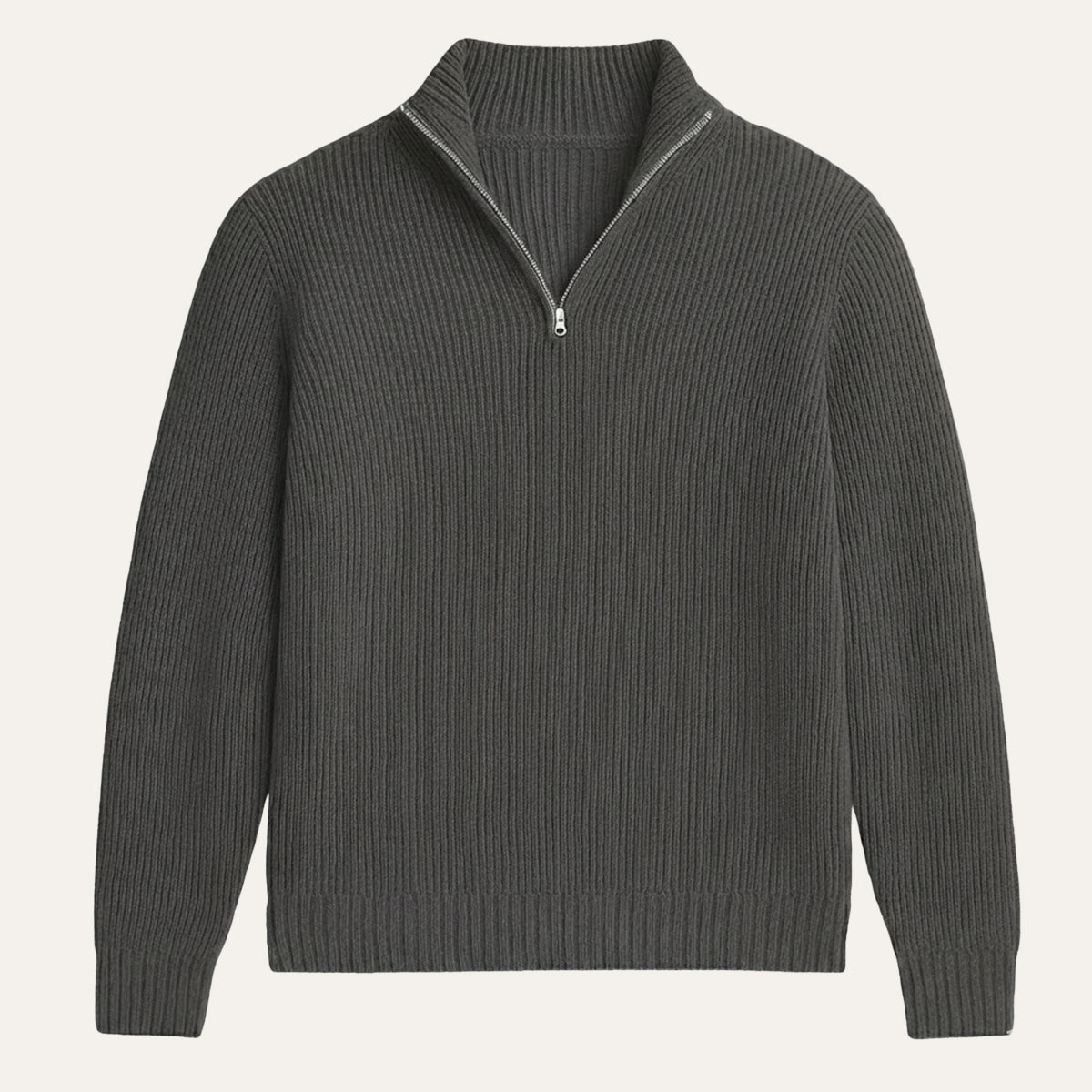 The Vicenza Men’s Soft Knit Cashmere Half Zip Sweater