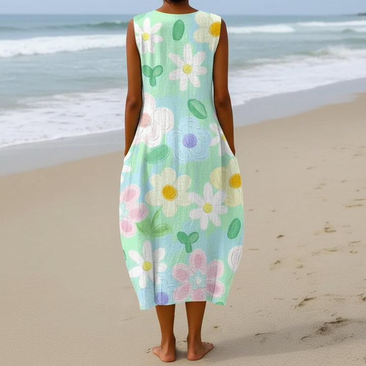 Erin | Robe midi à imprimé fleuri