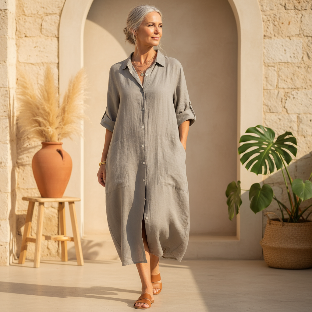 Calinda | BUTTON-UP DRESS