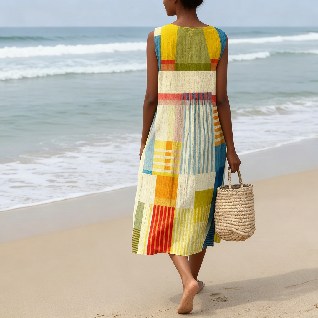 Eveth | Robe midi géométrique
